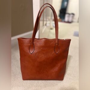 Caramel Leather Handbag